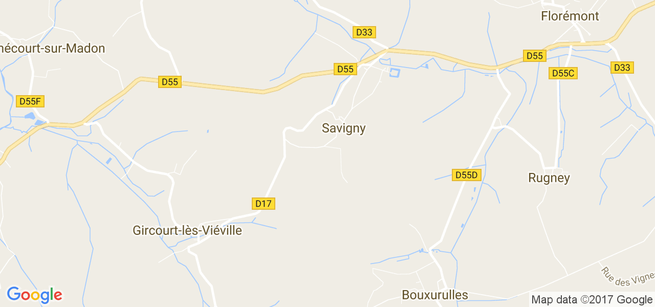 map de la ville de Savigny