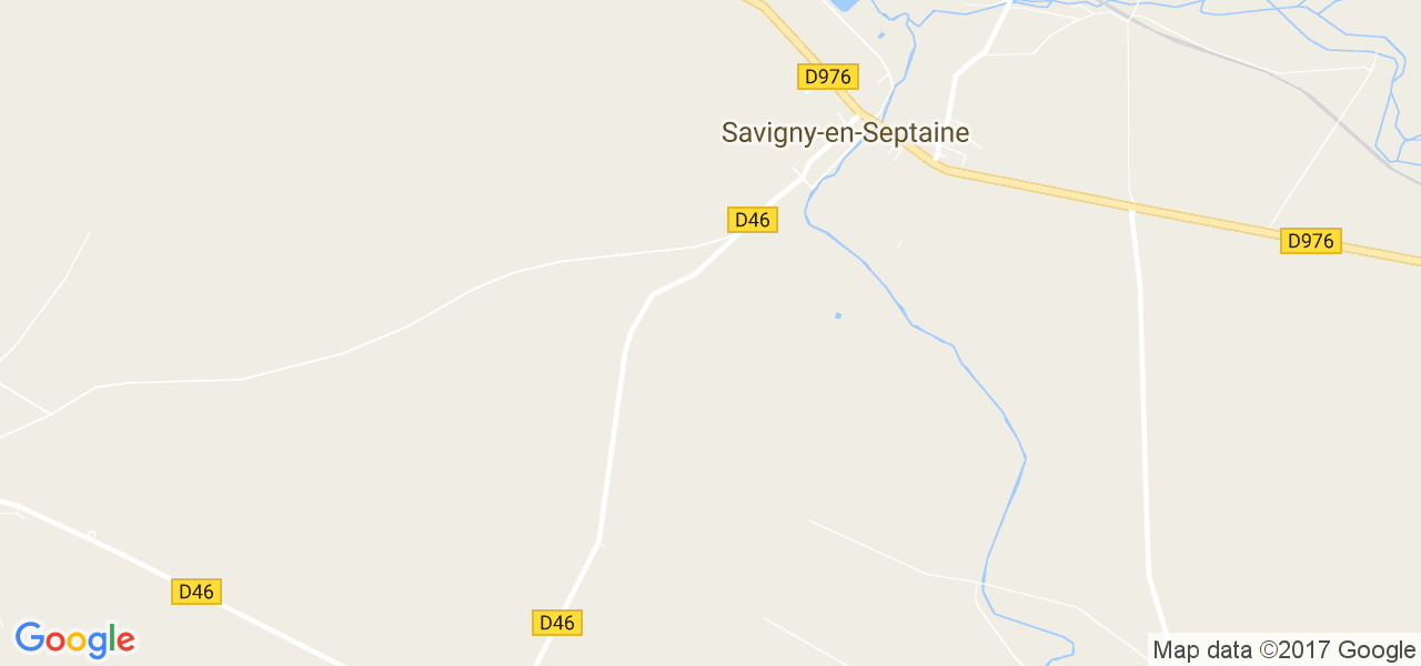 map de la ville de Savigny-en-Septaine