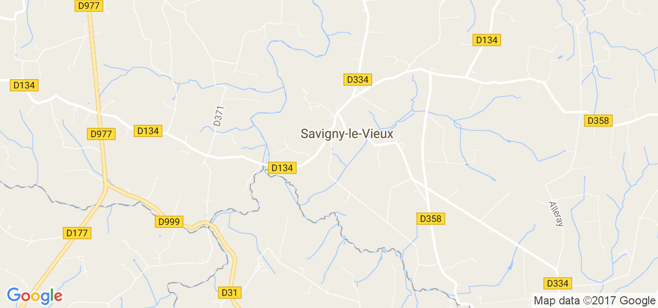 map de la ville de Savigny-le-Vieux