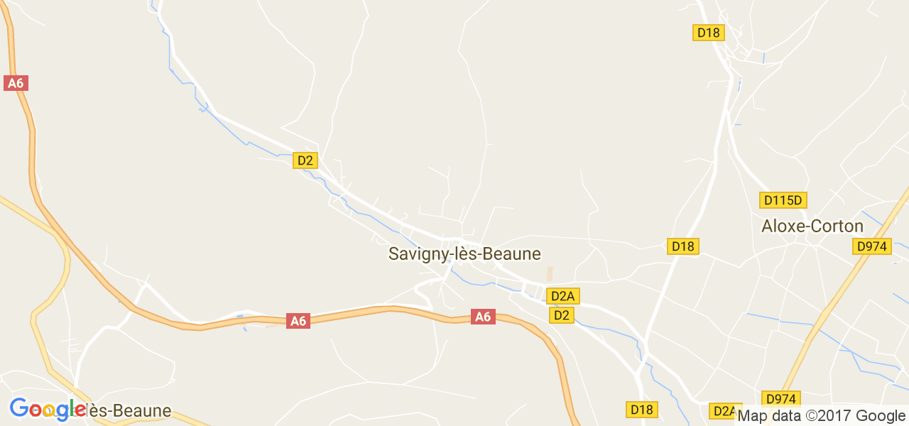 map de la ville de Savigny-lès-Beaune