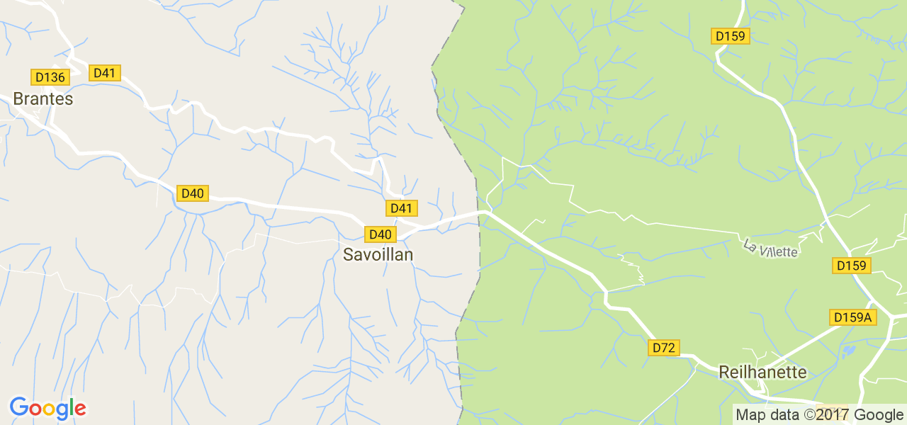 map de la ville de Savoillan