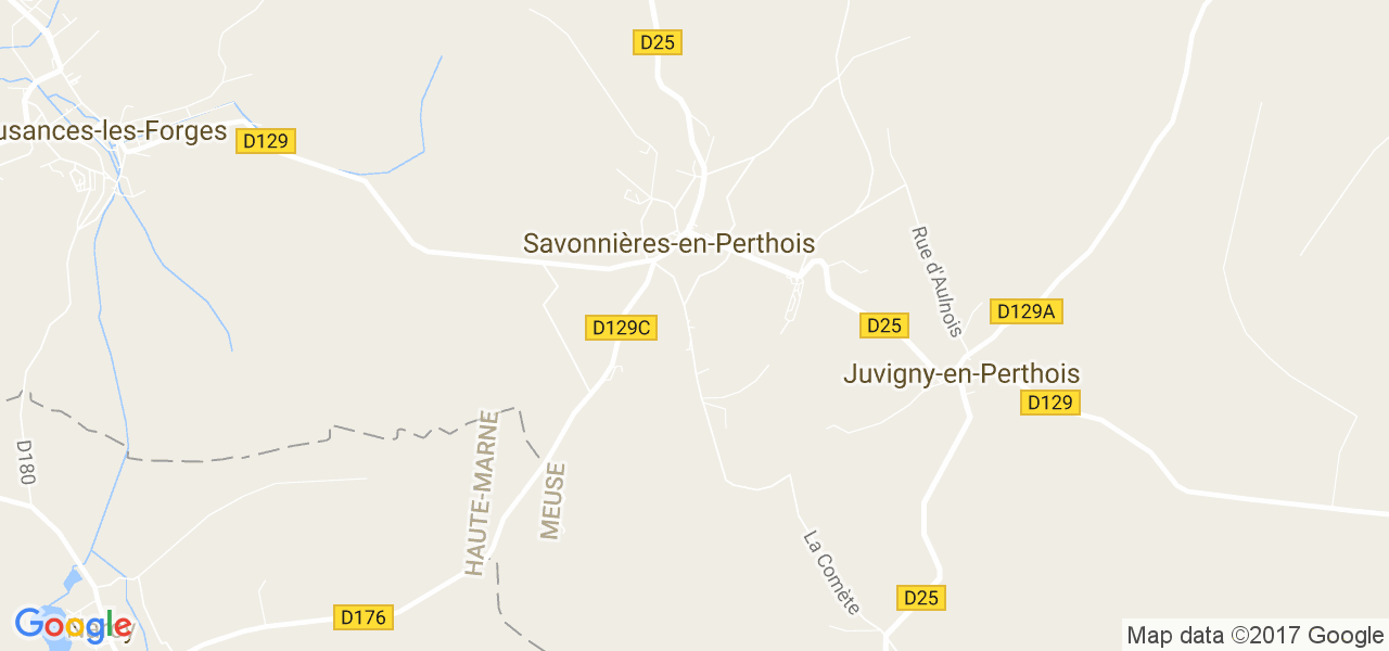 map de la ville de Savonnières-en-Perthois