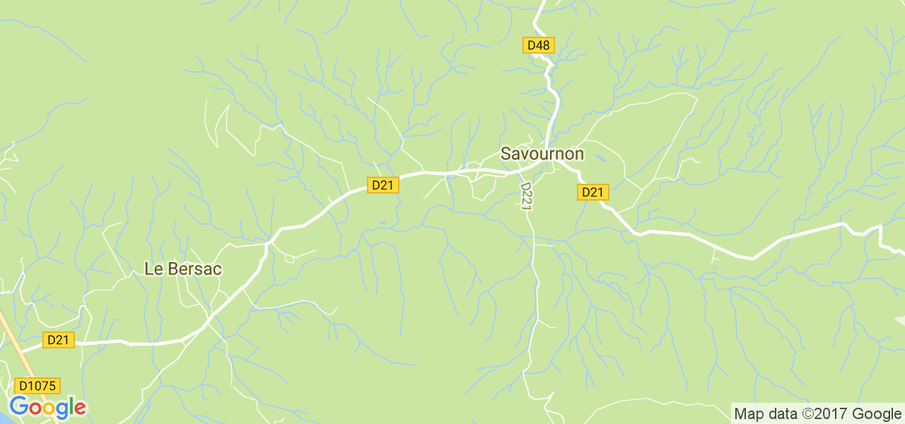 map de la ville de Savournon