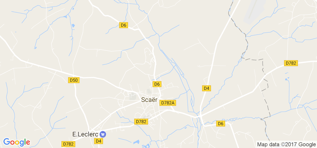map de la ville de Scaër