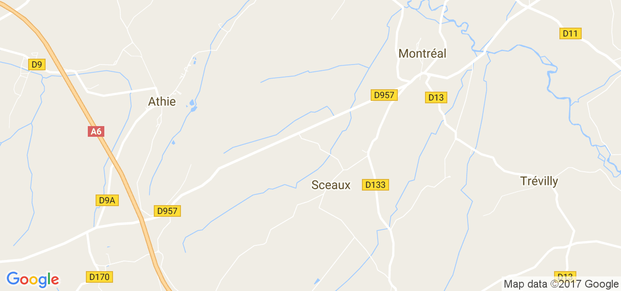 map de la ville de Sceaux