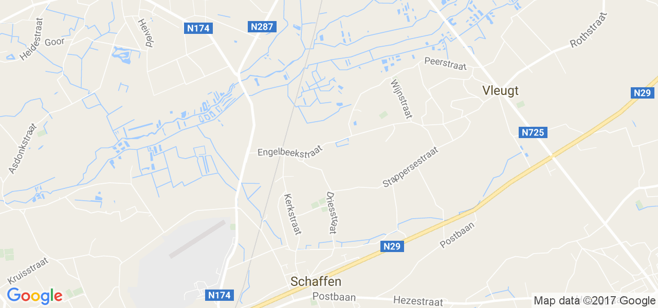 map de la ville de Schaffen