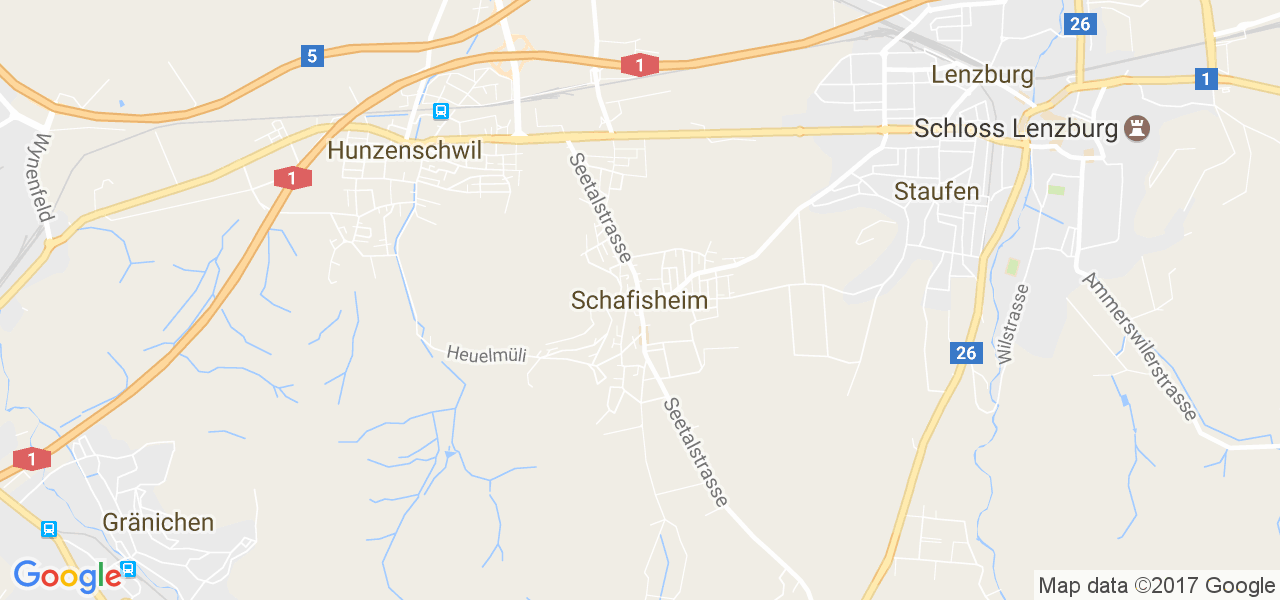 map de la ville de Schafisheim