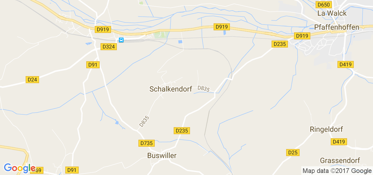 map de la ville de Schalkendorf