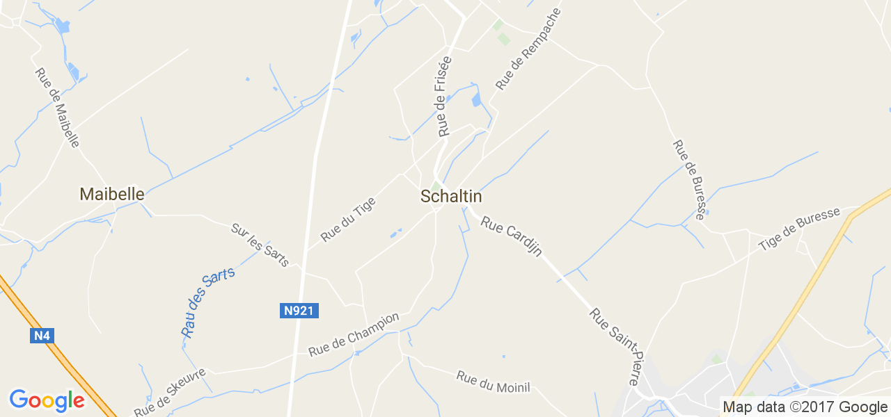 map de la ville de Schaltin