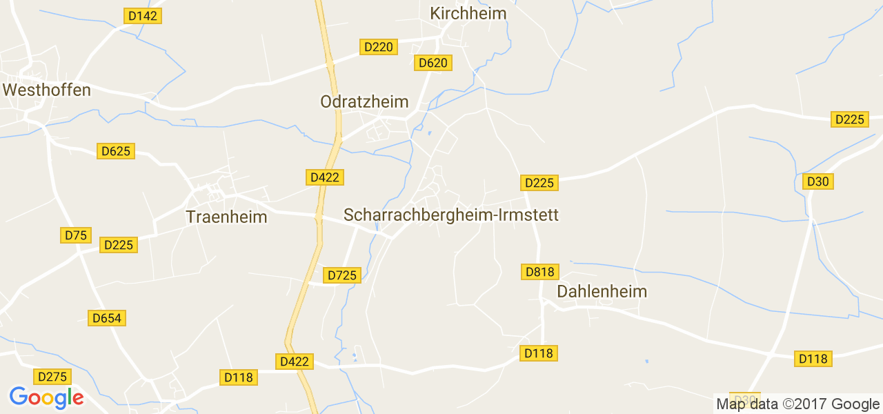 map de la ville de Scharrachbergheim-Irmstett