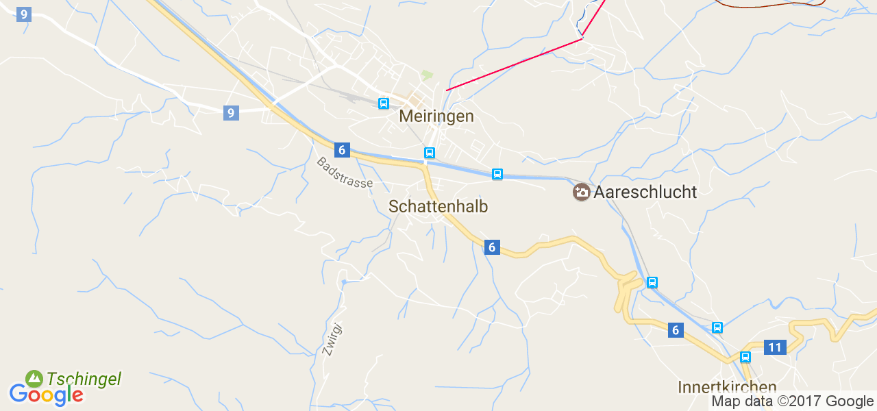 map de la ville de Schattenhalb