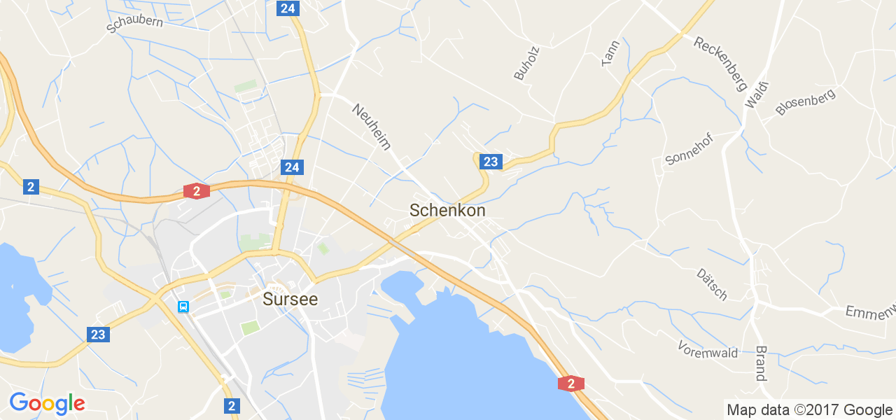 map de la ville de Schenkon