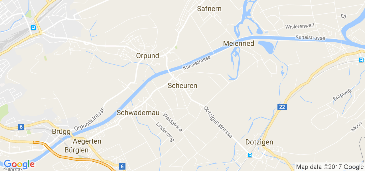 map de la ville de Scheuren