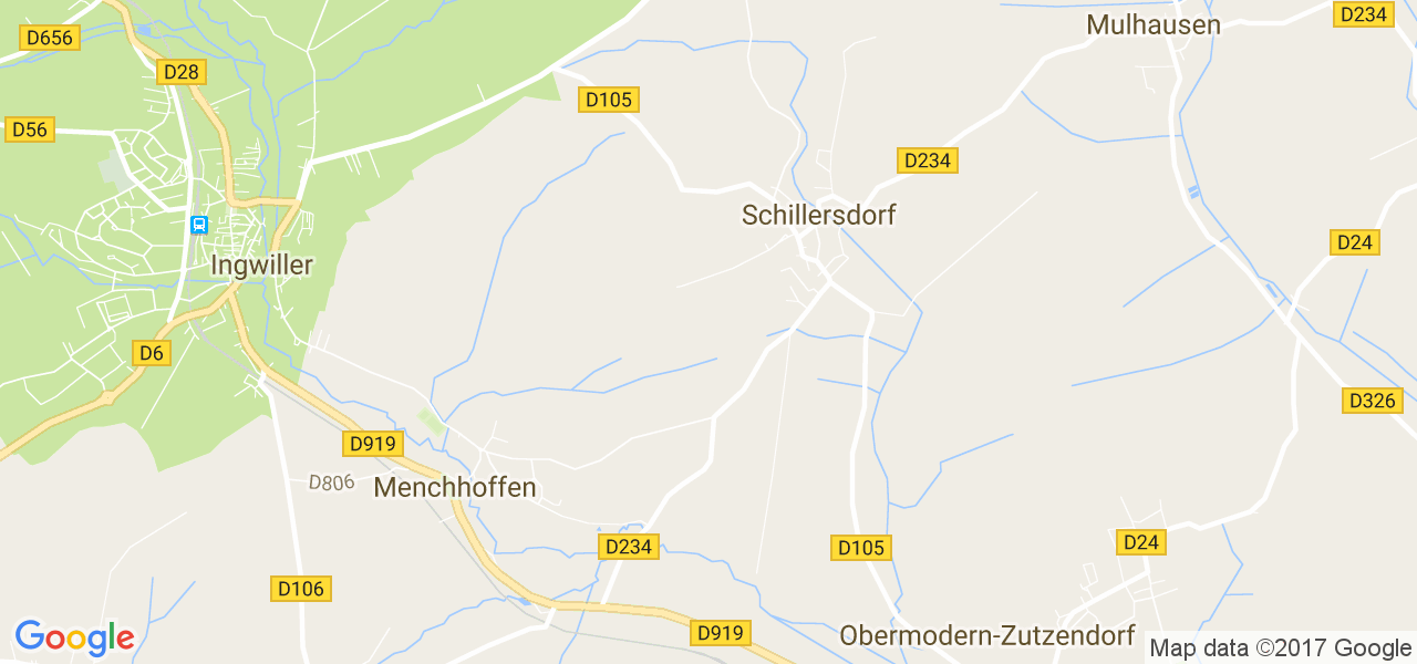 map de la ville de Schillersdorf