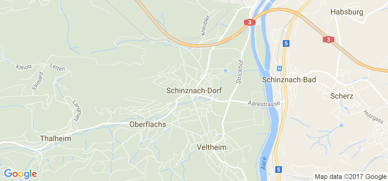 map de la ville de Schinznach