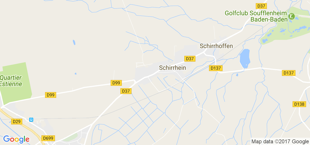 map de la ville de Schirrhein