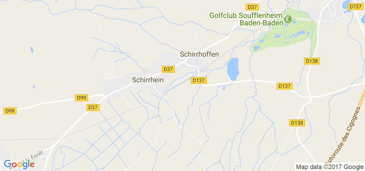 map de la ville de Schirrhoffen