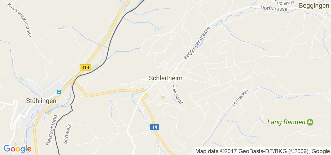 map de la ville de Schleitheim