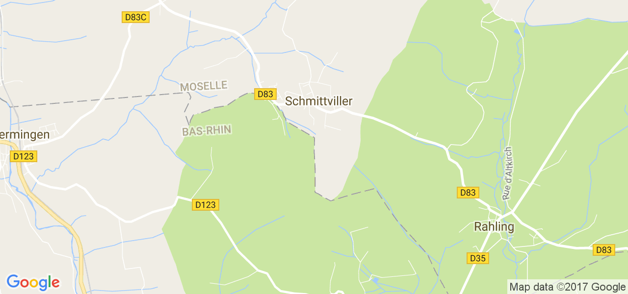 map de la ville de Schmittviller