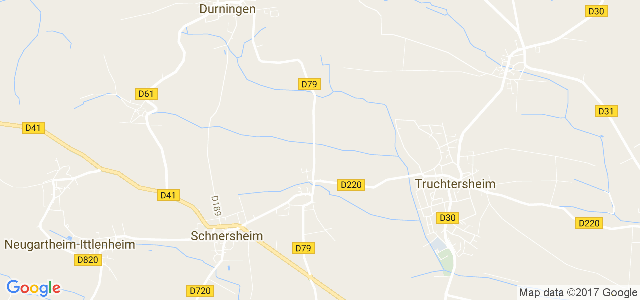 map de la ville de Schnersheim