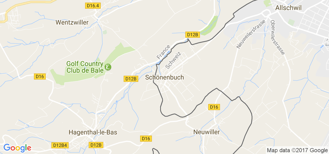 map de la ville de Schönenbuch