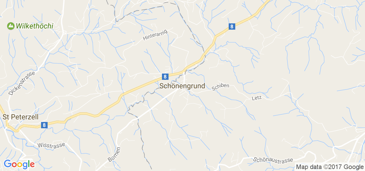 map de la ville de Schönengrund