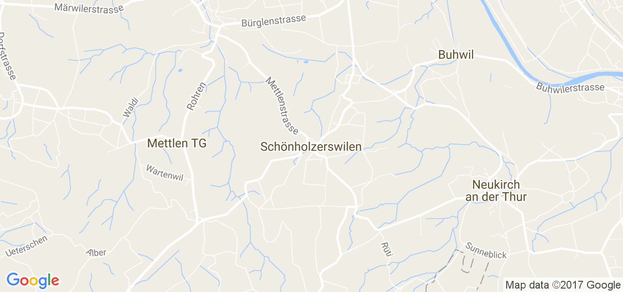 map de la ville de Schönholzerswilen