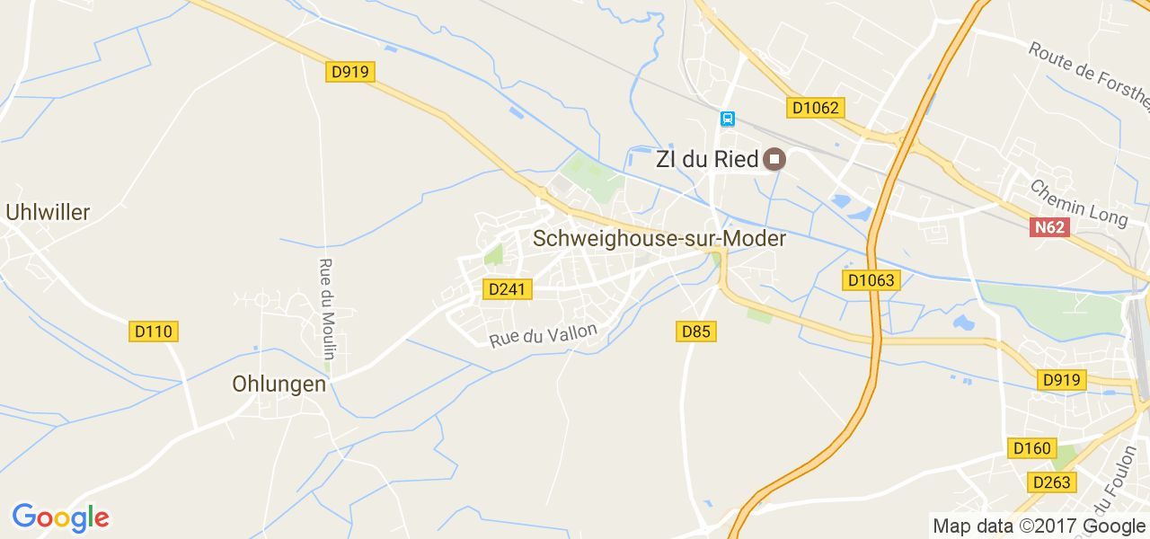 map de la ville de Schweighouse-sur-Moder