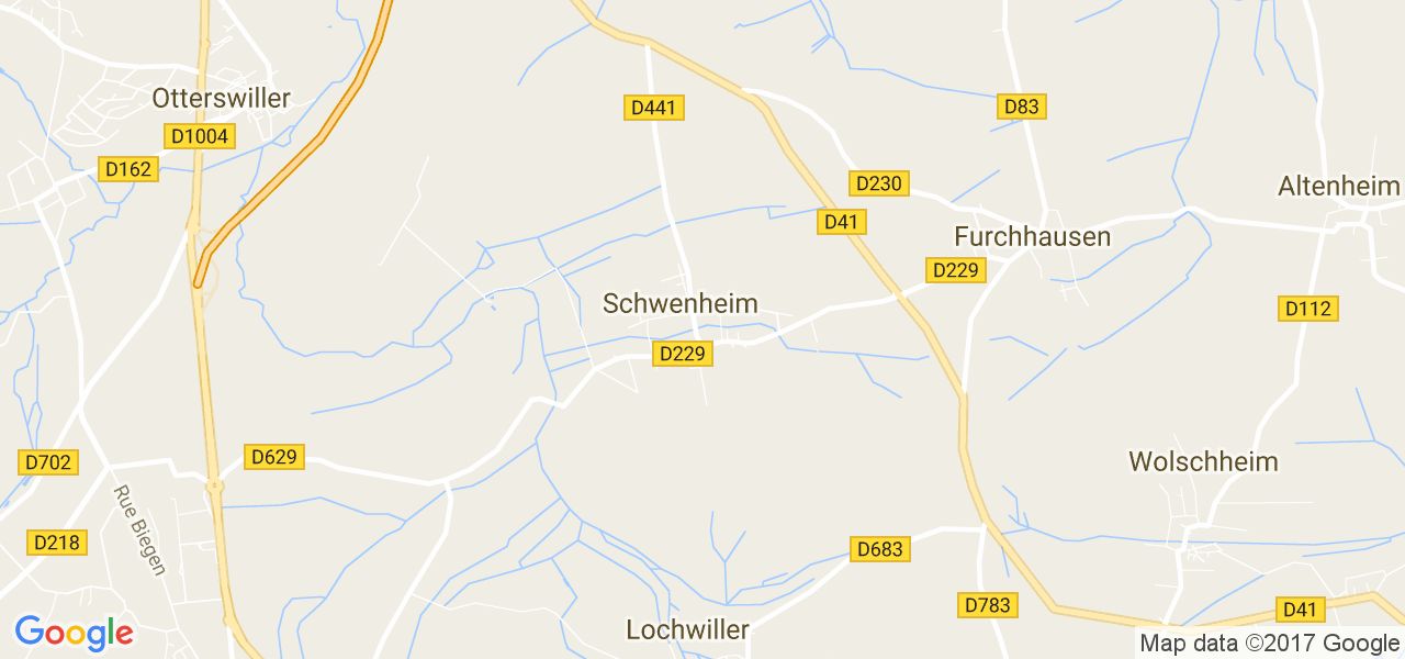 map de la ville de Schwenheim