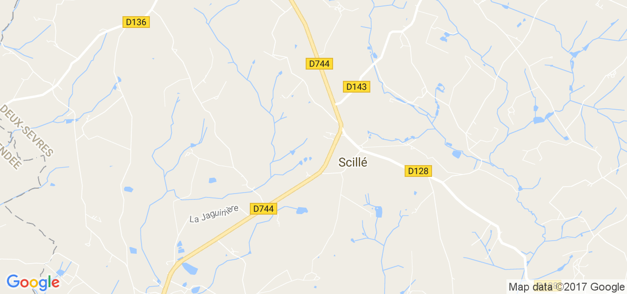 map de la ville de Scillé