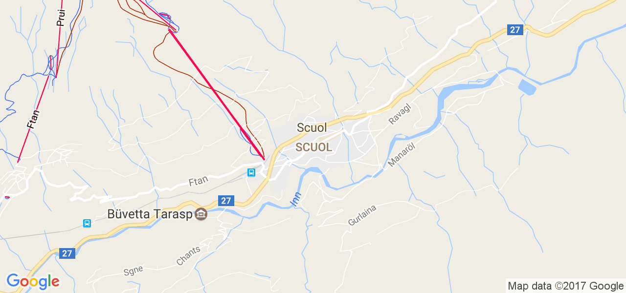 map de la ville de Scuol