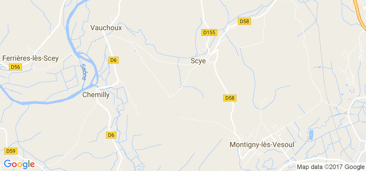 map de la ville de Scye