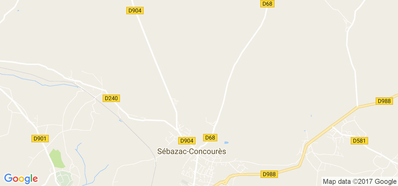 map de la ville de Sébazac-Concourès