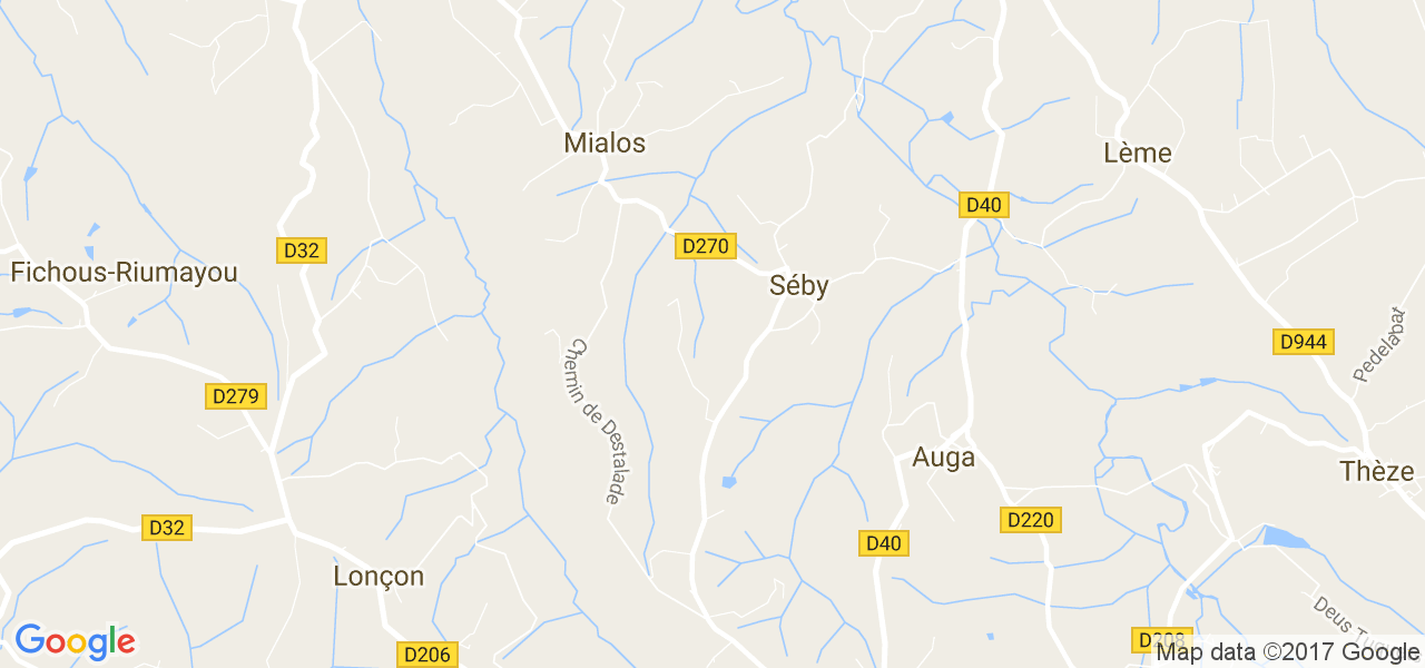 map de la ville de Séby