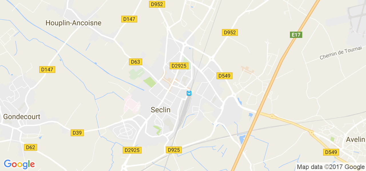 map de la ville de Seclin