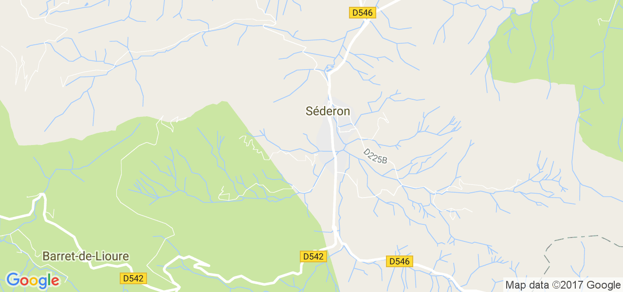 map de la ville de Séderon