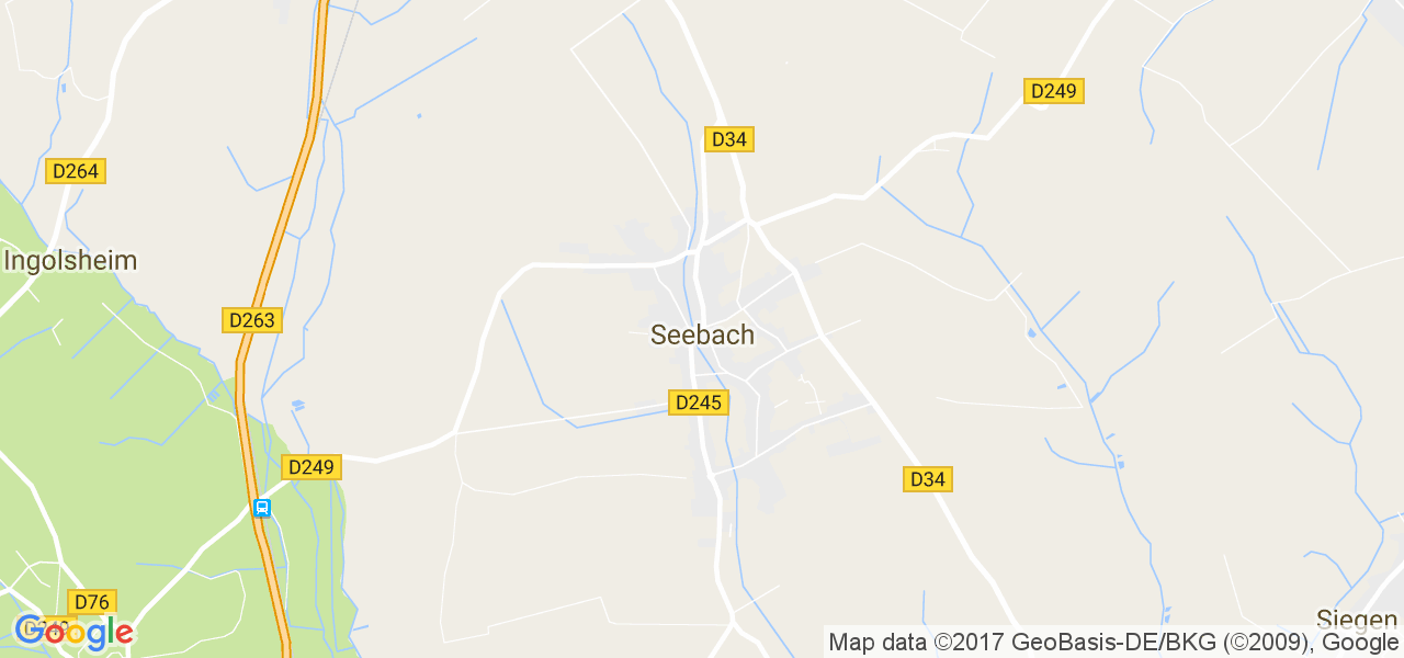 map de la ville de Seebach