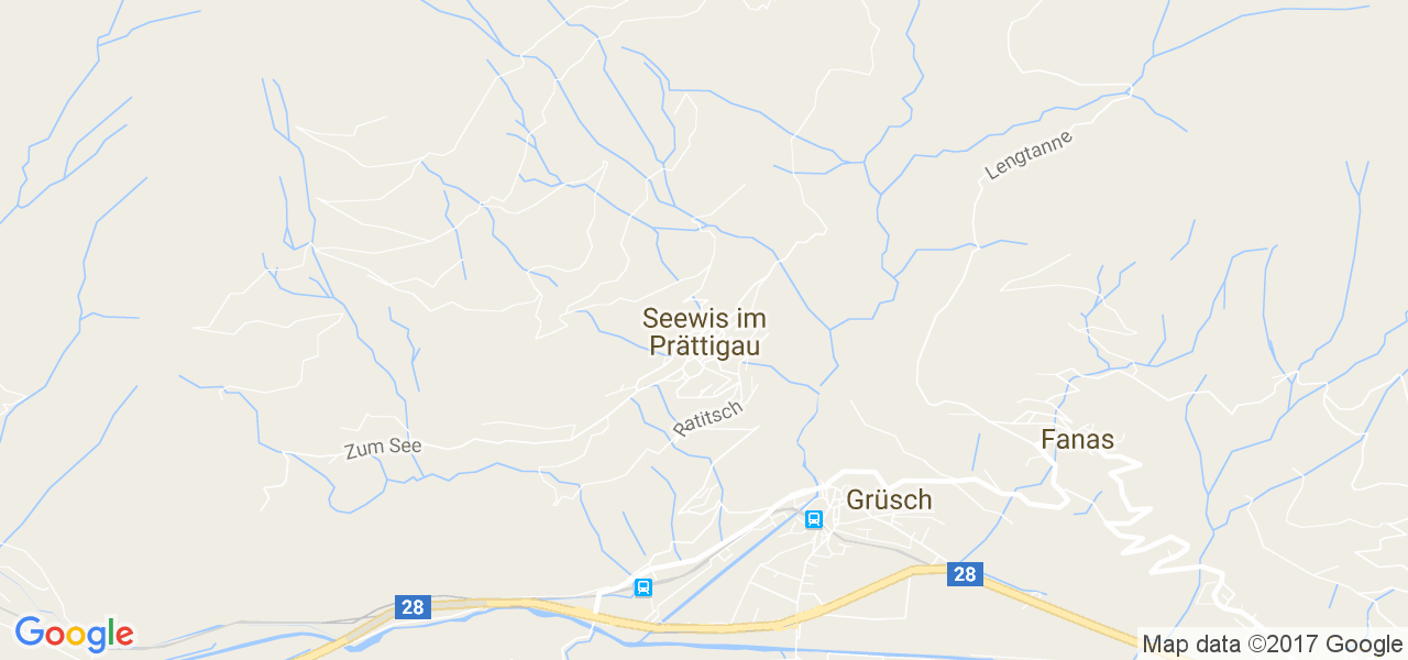 map de la ville de Seewis im Prättigau