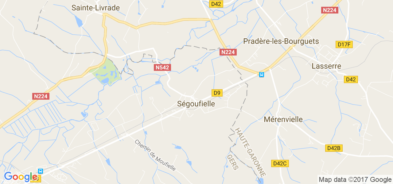 map de la ville de Ségoufielle