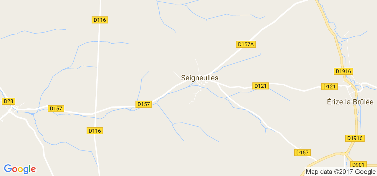 map de la ville de Seigneulles