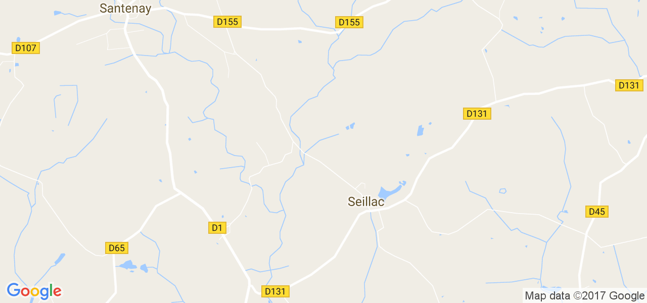 map de la ville de Seillac