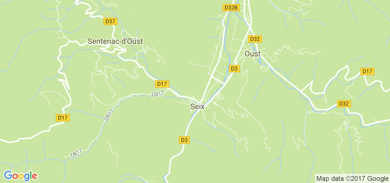 map de la ville de Seix