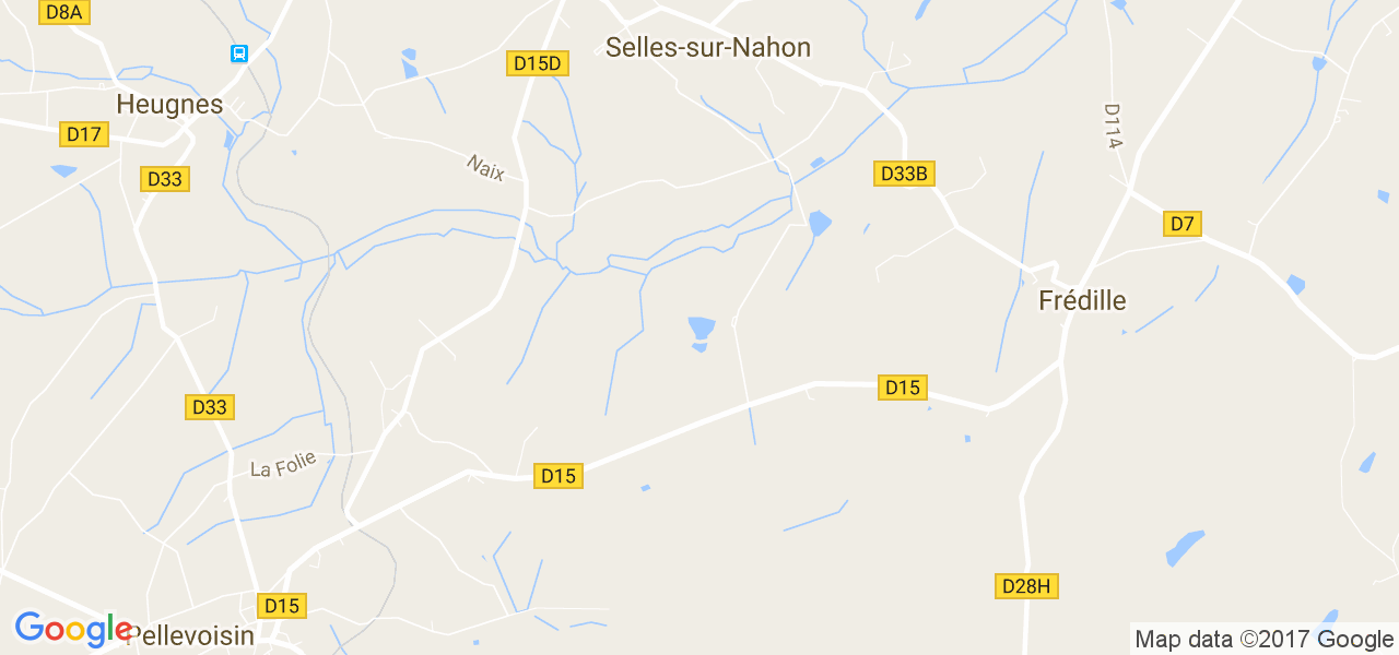 map de la ville de Selles-sur-Nahon