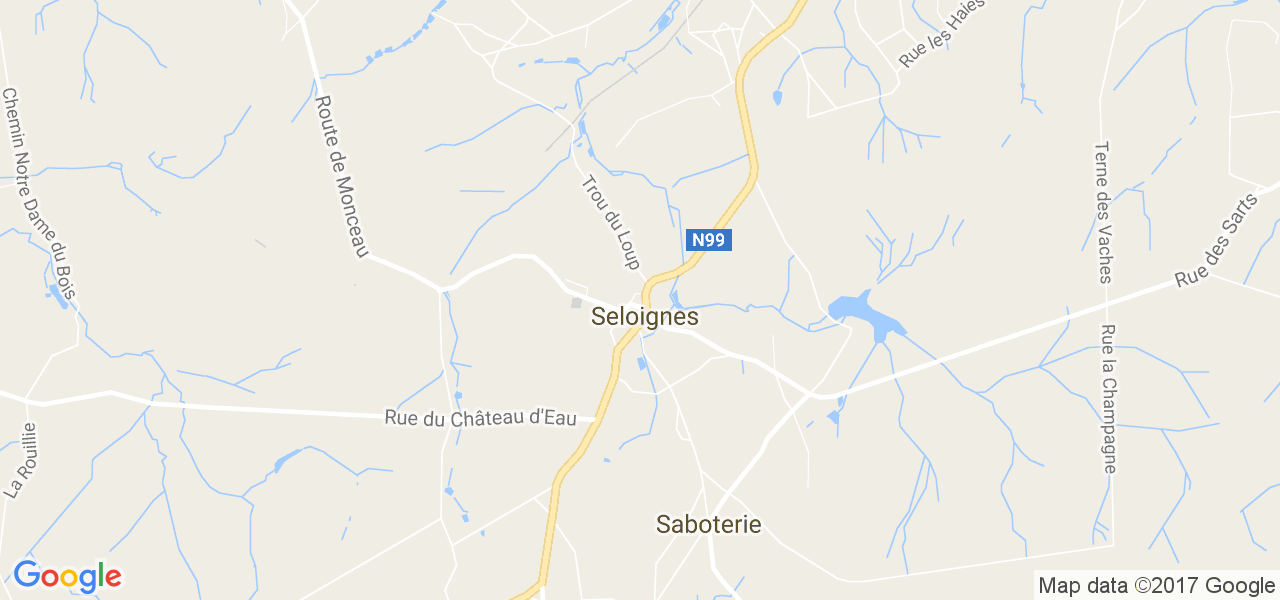 map de la ville de Seloignes