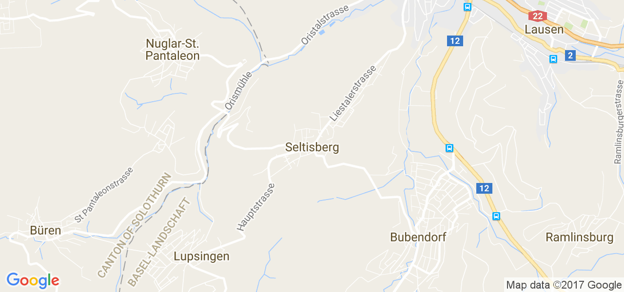 map de la ville de Seltisberg