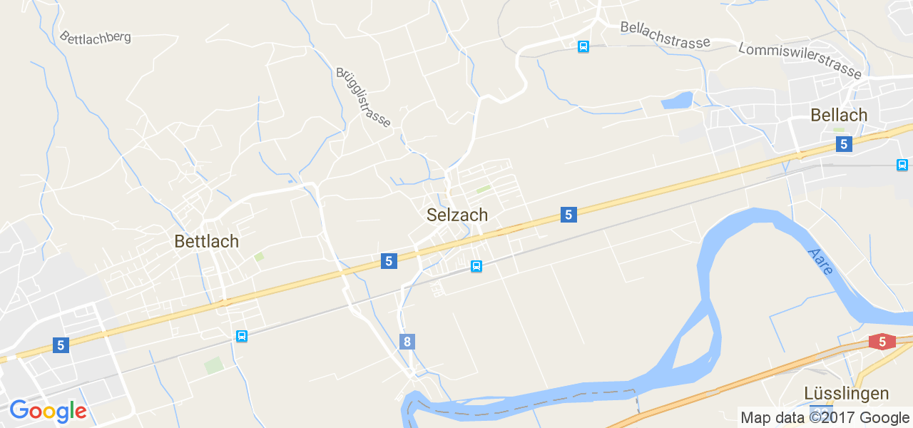 map de la ville de Selzach