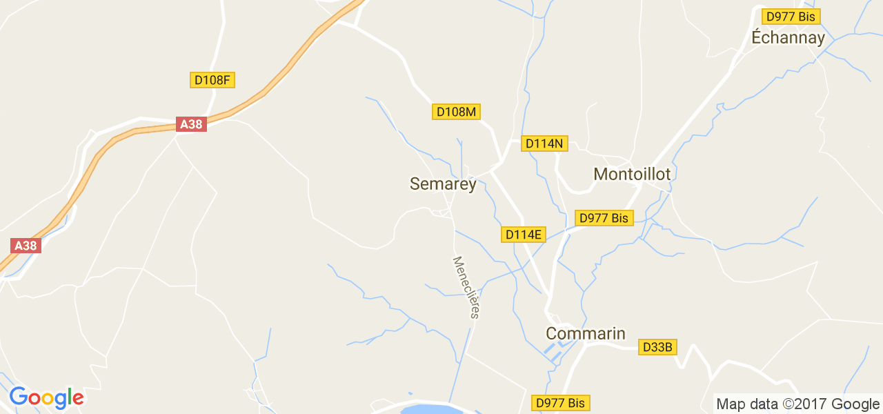 map de la ville de Semarey