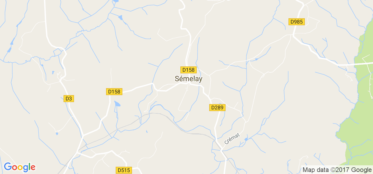 map de la ville de Sémelay