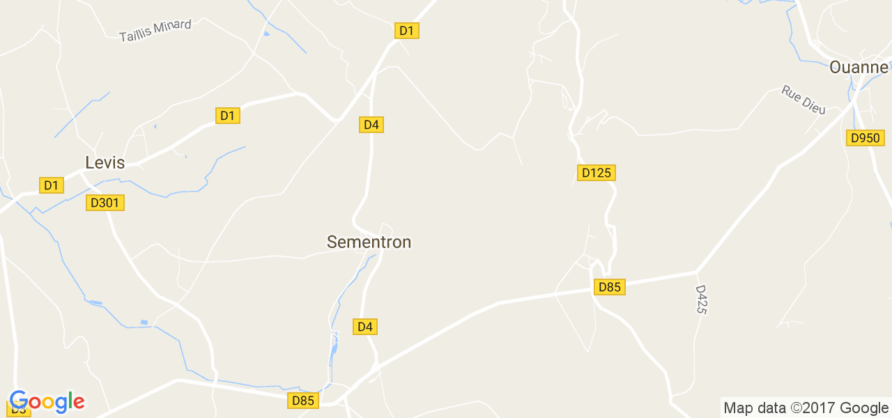 map de la ville de Sementron