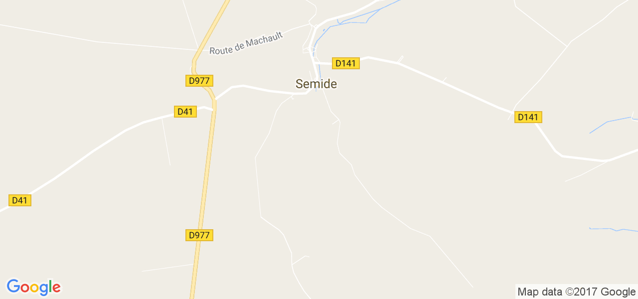 map de la ville de Semide